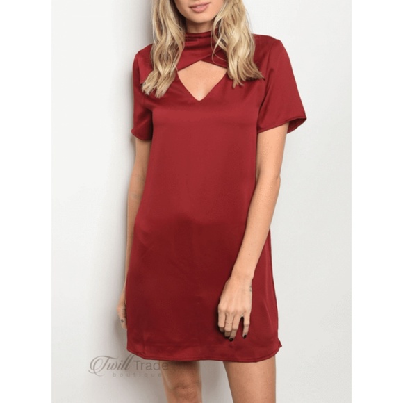 Wine Shift Dress {LoveRiche} - Picture 3 of 3